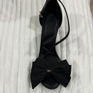 Karl Lagerfeld Black Bow Heels